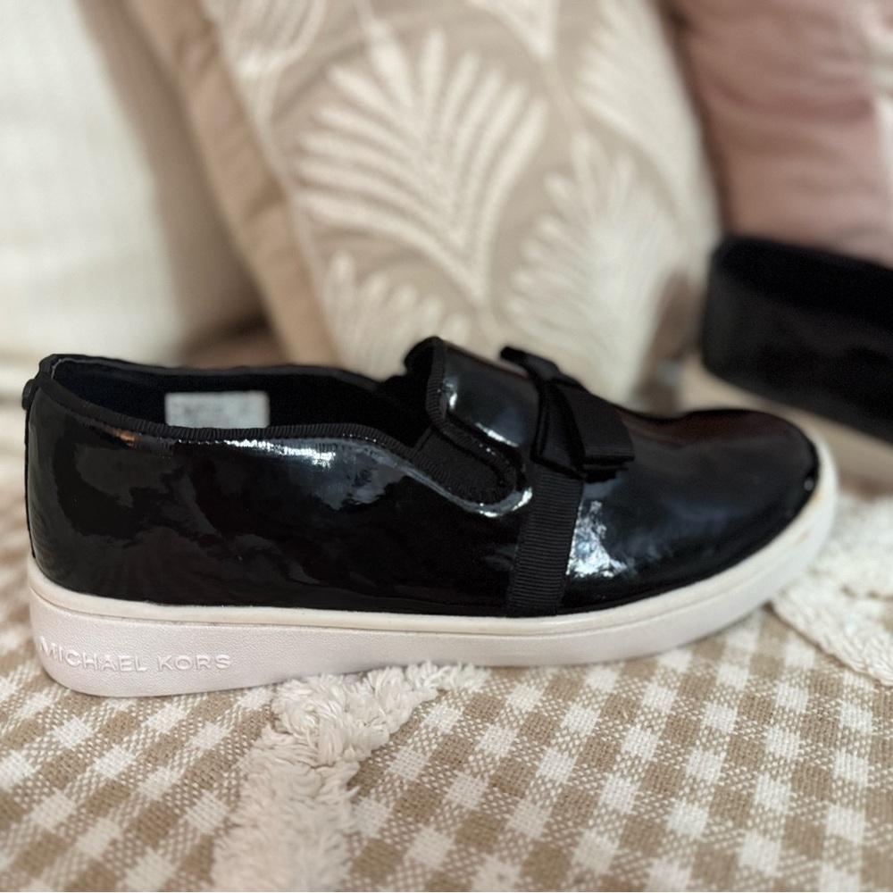 Michael Kors Black Slip-On Sneakers - Picture 2 of 4